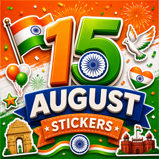 Independence 15 August Sticker