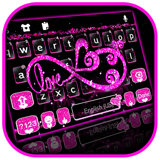 Pink Infinity Love Tema