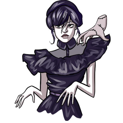 4k 꽃  - 꽃 Wednesday Addams 꽃