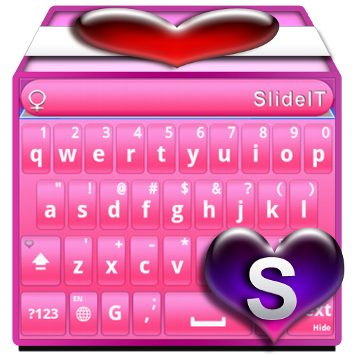 SlideIT Pinky Valentine Skin