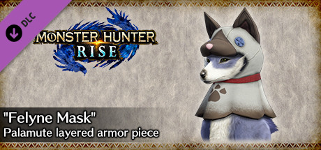 MONSTER HUNTER RISE - "Felyne Mask" Palamute layered armor piece