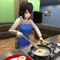 Anime Karı Mutlu Aile 3D