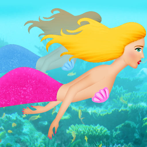 mermaid swimming race game