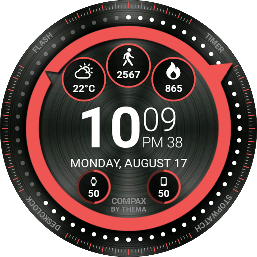 Compax Watch Face