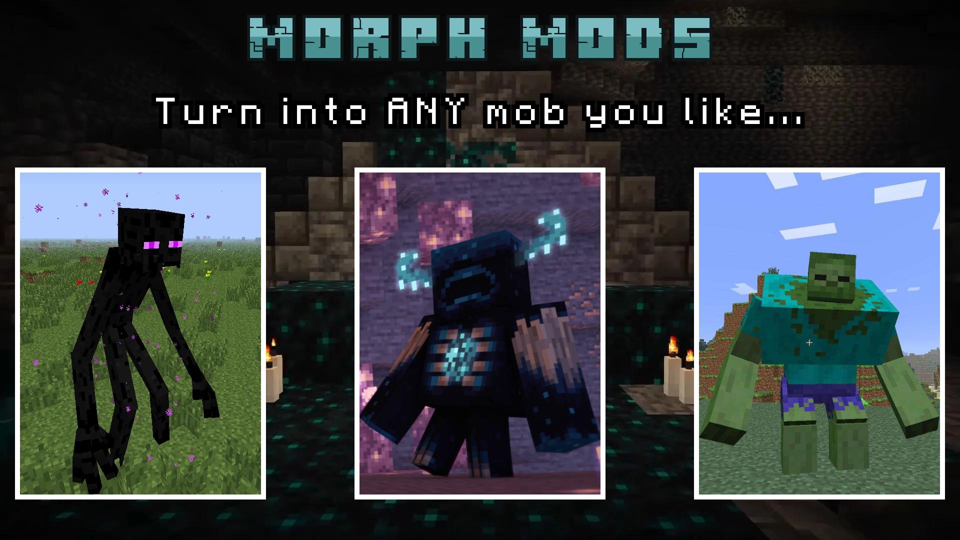 Download Morph into Mobs: Minecraft Mod android on PC