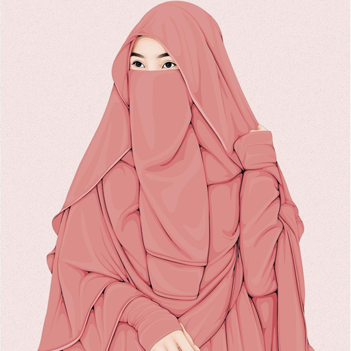 Wallpaper Hijab Girly