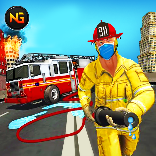 Firefighter Rescue Game Sim 3D