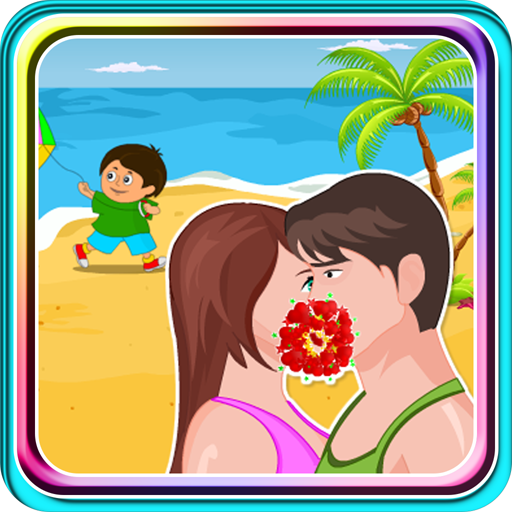 Kissing Game-Beach Couple Fun