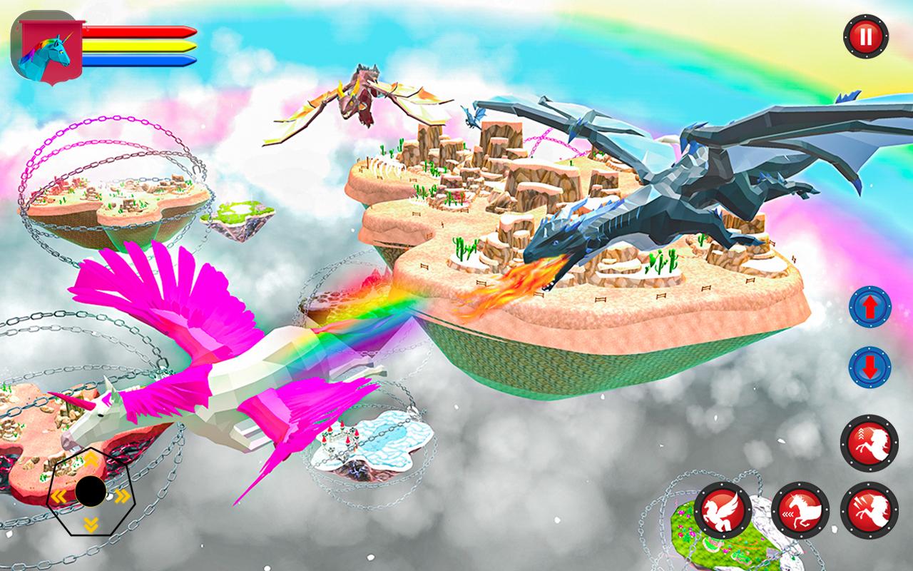 Download Flying Unicorn Pegasus Games android on PC