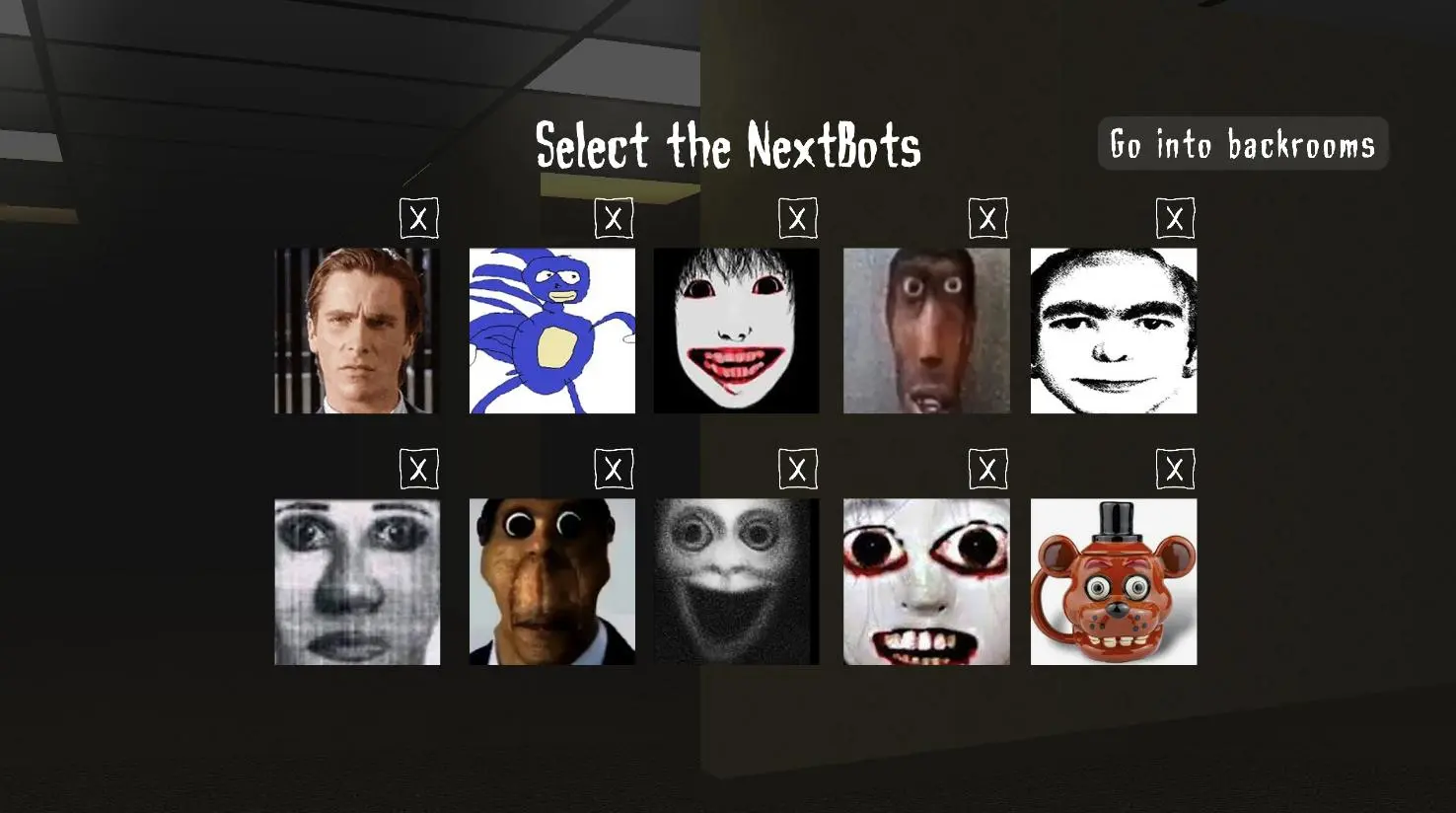 Download Obunga Nextbots in backrooms android on PC