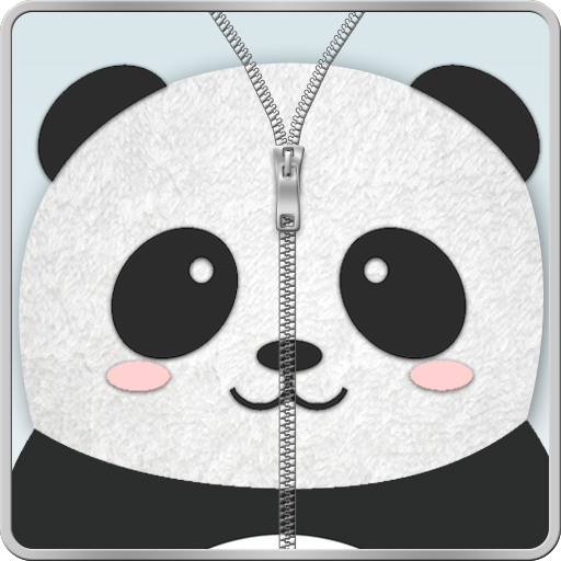 Panda Zipper Screen Lock