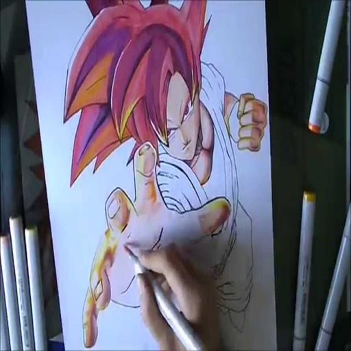Download do APK de Como desenhar Goku Super Saiyan God para Android
