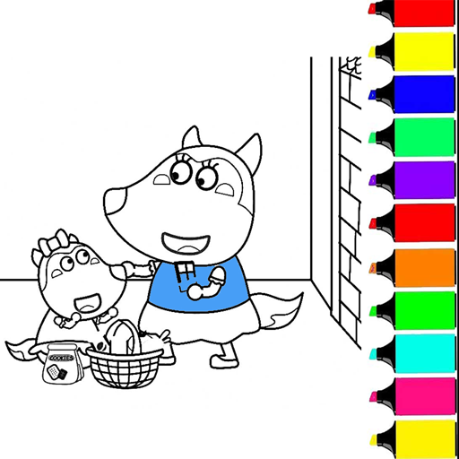 Wolfoo's Family Coloring Book
