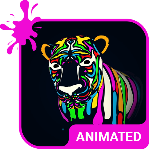 Rainbow Lioness Animated Keybo