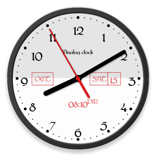 Analog clock widget