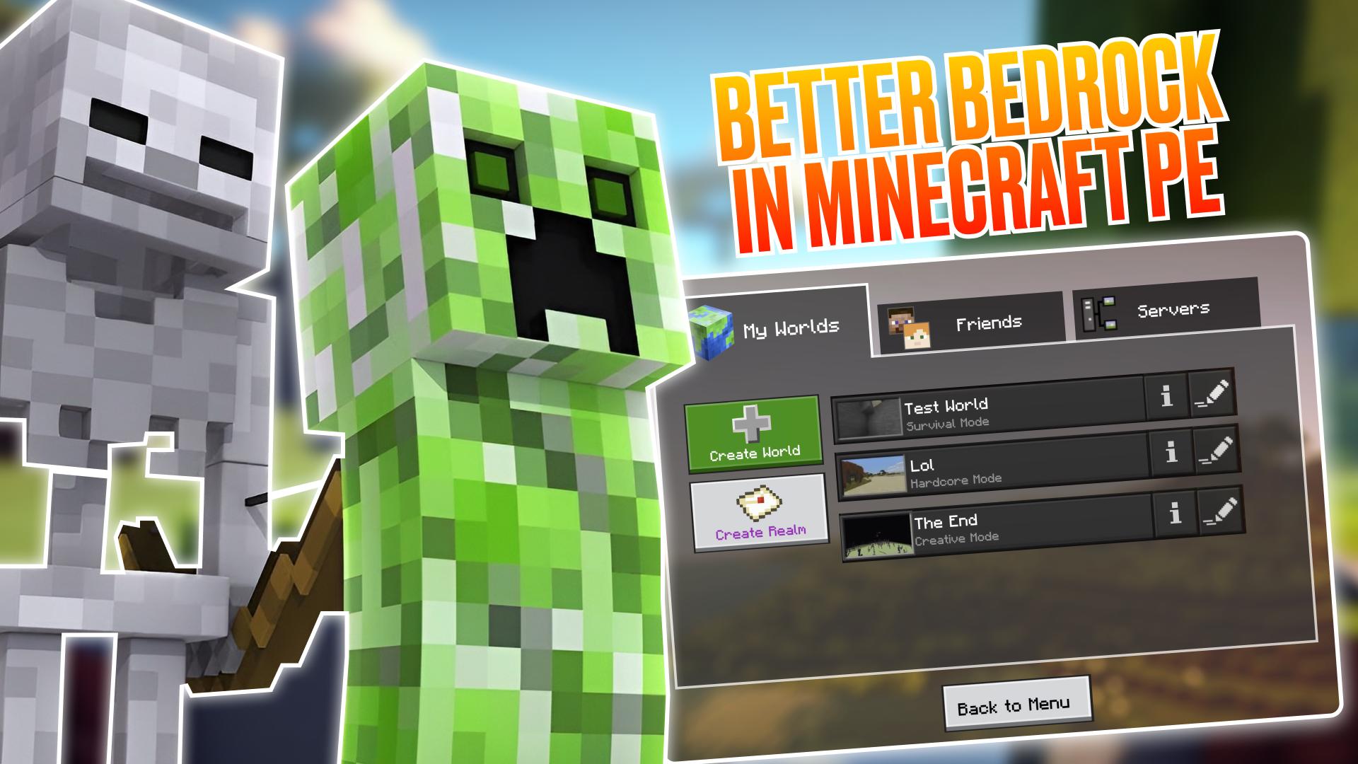 Download Better Bedrock in Minecraft PE android on PC