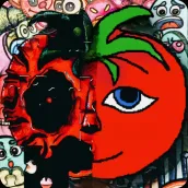 Mr Hungry tomato Puzzle Game