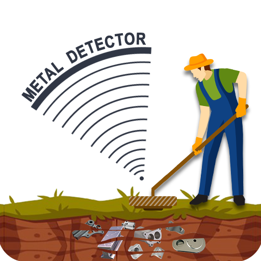 Metal detector with sound