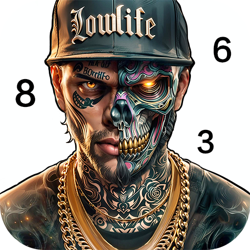 Skull Color, Color by Number