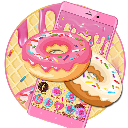 Sweet Cute Donuts Themes HD Wa