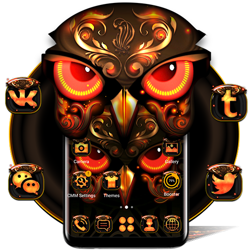 Angry Owl Launcher Theme