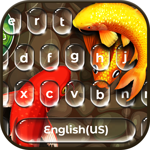 3D Koi Fish Keyboard Theme