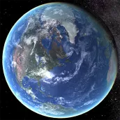 Planeta Terra 3D papel de pare
