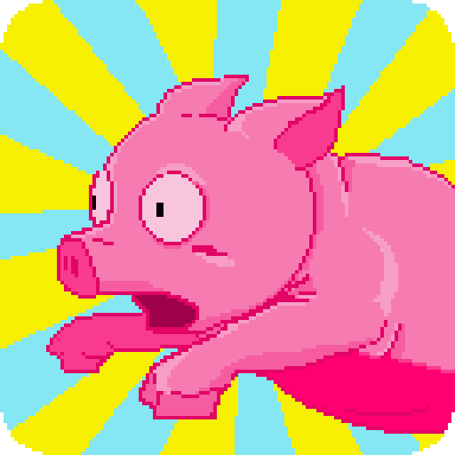 Turbo Pig platformer pixel art