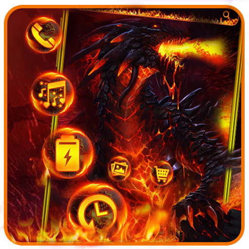 Dark Hell Fire Dragon Theme