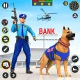 US Police Dog Bank Crime Chase