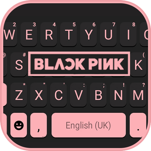 Black Pink Blink Keyboard Back