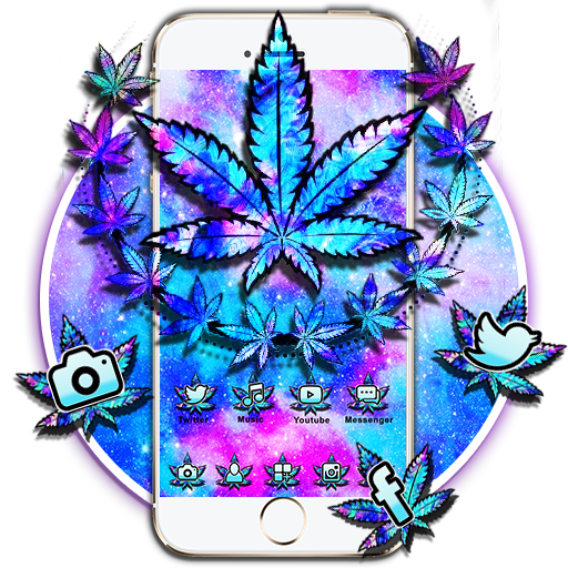 Colorful WeedTemas parede HD