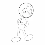 Como desenhar bendy