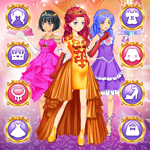 एनीमे राजकुमारी ड्रेस अप गेम्स