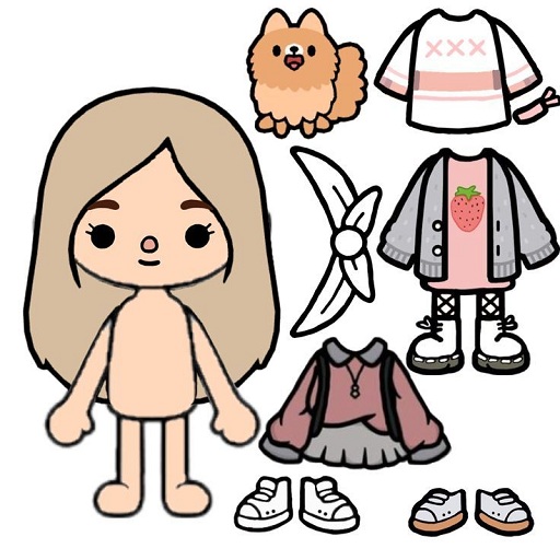 Toca Boca Paper Doll Ideas