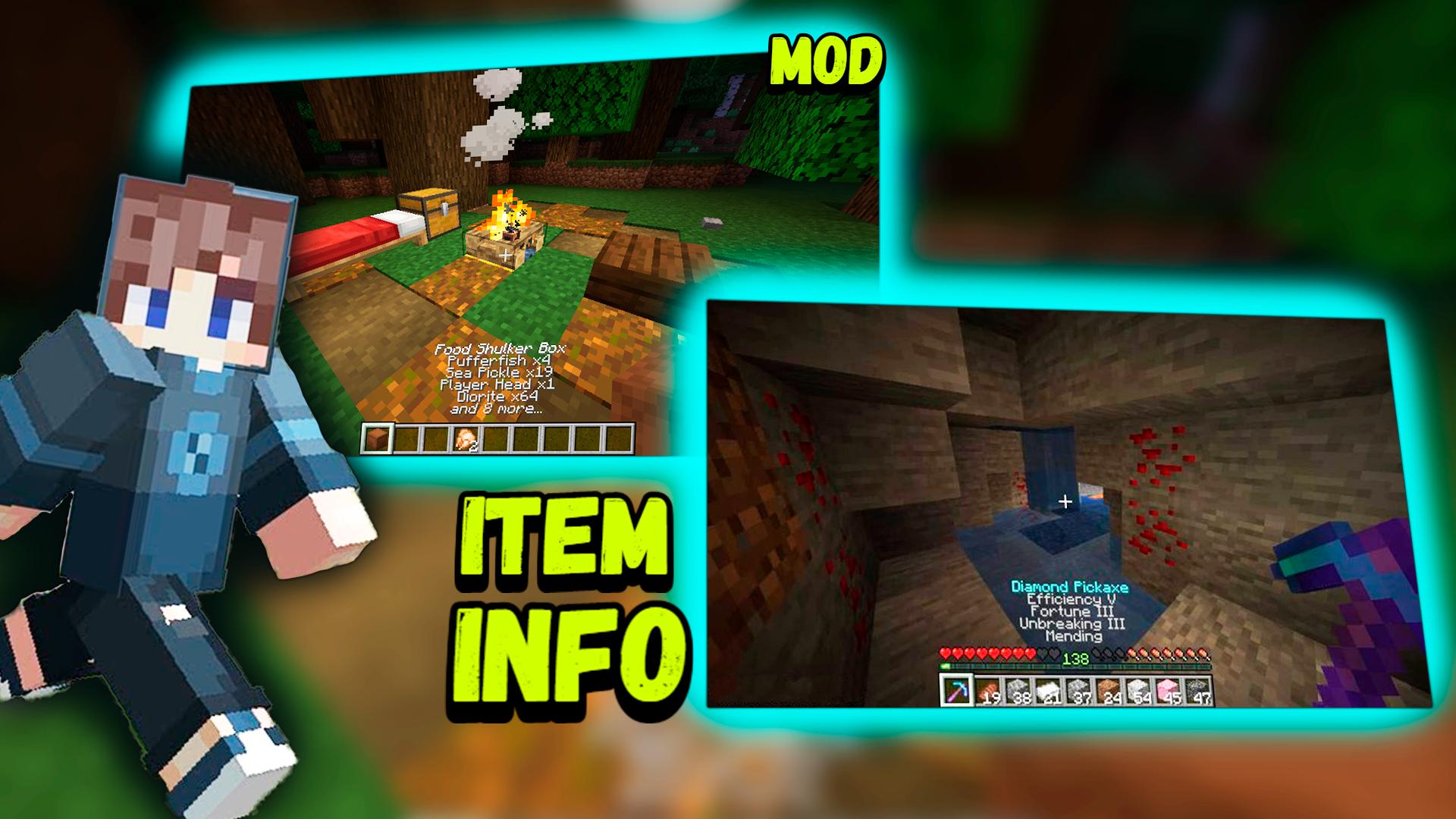 Download Item Info Mods for Minecraft android on PC