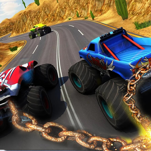 Chained Monster Tuck Racing Stunts Game