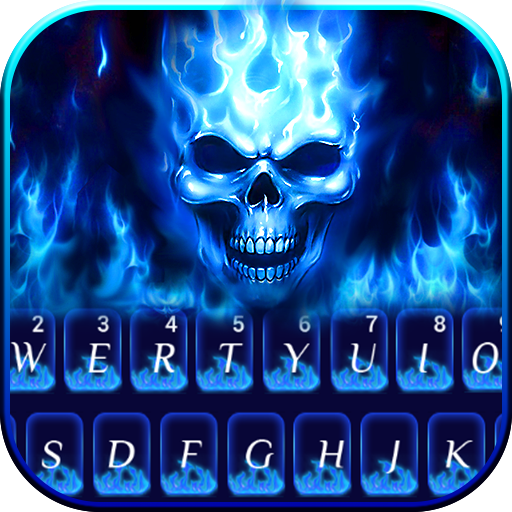 Flaming Skull keyboard