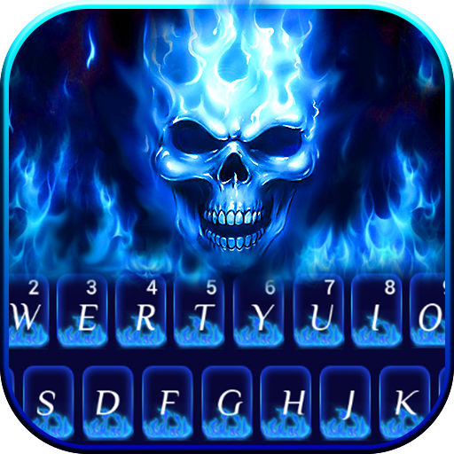 Flaming Skull keyboard