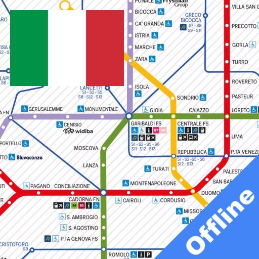 Milan Metro Map