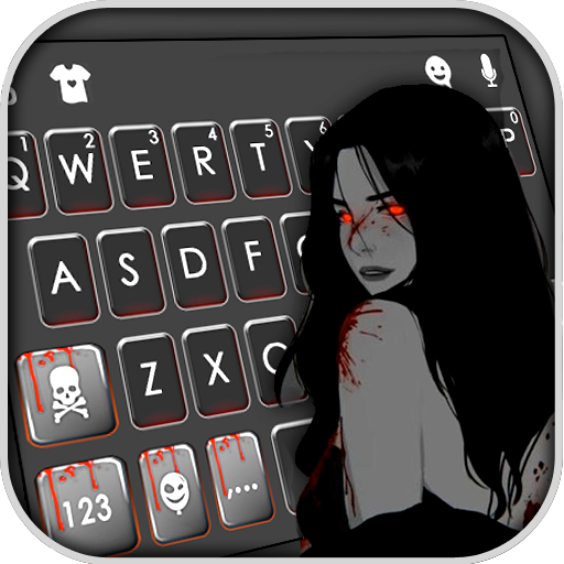 Creepy Bloody Woman Keyboard T