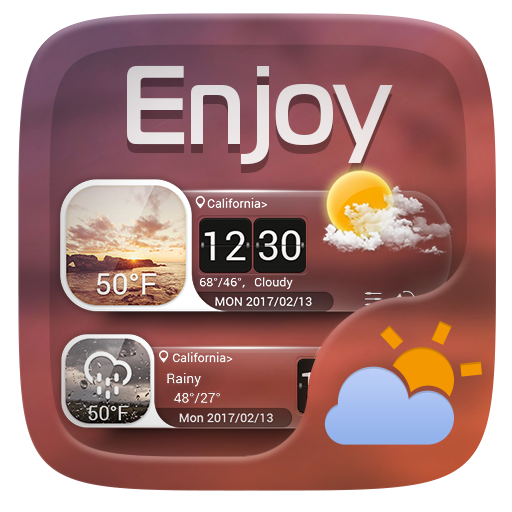 Enjoy GO Weather Widget Theme