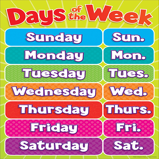 Days of the Week Images