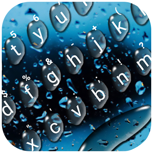 Cool Raindrops Water Keyboard 