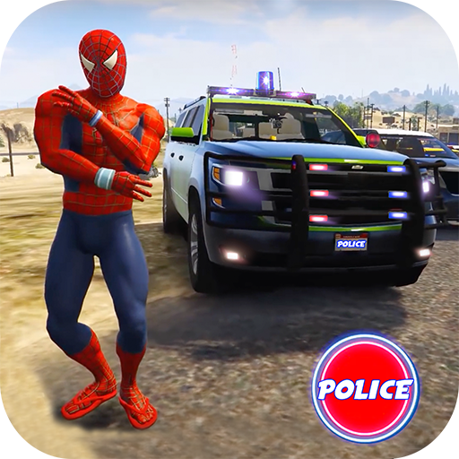 Superhero Cop Car: Police Stunt Racing