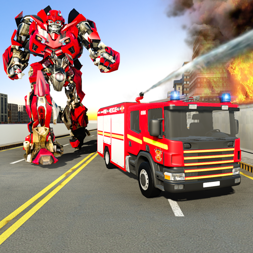 Robot Fire Rescue: Truck Games