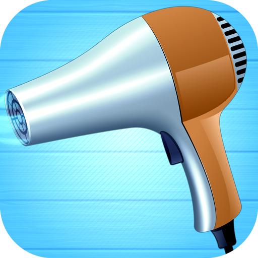 Relaxing hair dryer (sound eff