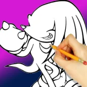 Knuckles Coloring Book