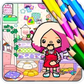 Toca Boca Mod Coloring Book
