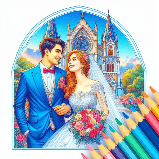 Bride & Groom Color by Number